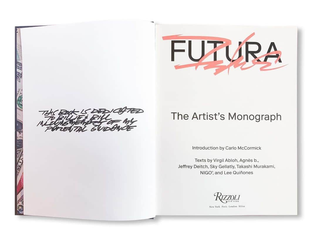 DOVER STREET MARKET GINZAさんのインスタグラム写真 - (DOVER STREET MARKET GINZAInstagram)「‘FUTURA: THE ARTIST'S MONOGRAPH - DELUXE EDITION’ arrives on Friday 15th January at Dover  Street Market Ginza 7F BIBLIOTHECA and on the DSMG E-SHOP  This is a special deluxe edition of the trade edition--available in a quantity of 248 units. Each book is housed in a fabric clamshell slipcase that's been hand embellished—individually—by the artist; each special deluxe edition is entirely unique. Every slipcase features a spraypainted exterior, featuring a masking technique that features the artist's signature, in an alternative and complementary design to the monograph's normal cover. The custom clamshell will be available in one of 9 colors. Written by Futura,  Contribution by Takashi Murakami and Virgil Abloh and Agnès b and Jeffrey Dietch @futuradosmil @futuralaboratories @icnclst #futura @rizzolibooks @rizzolibookstore #rizzolinewyork #rizzoli @doverstreetmarketginza @post_books @twelvebooksdistribution」1月13日 16時37分 - doverstreetmarketginza