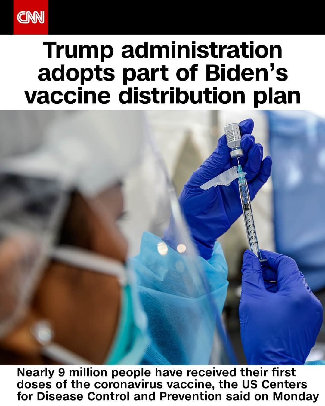 CNNさんのインスタグラム写真 - (CNNInstagram)「The Trump administration plans to reverse course and release reserved second doses of the Covid-19 vaccine immediately, a senior administration official tells CNN — effectively adopting the approach proposed by President-elect Joe Biden’s incoming administration. The change is an effort to boost the lagging number of vaccinations. Both Pfizer/BioNTech and Moderna's vaccines require two rounds of injection, and while releasing nearly all vaccine doses on hand could quickly ratchet up availability, it also runs the risk of depleting resources that are necessary to make sure people are fully vaccinated.⁠ ⁠ (📸: Irfan Khan/Los Angeles Times/Getty Images)⁠」1月13日 17時01分 - cnn