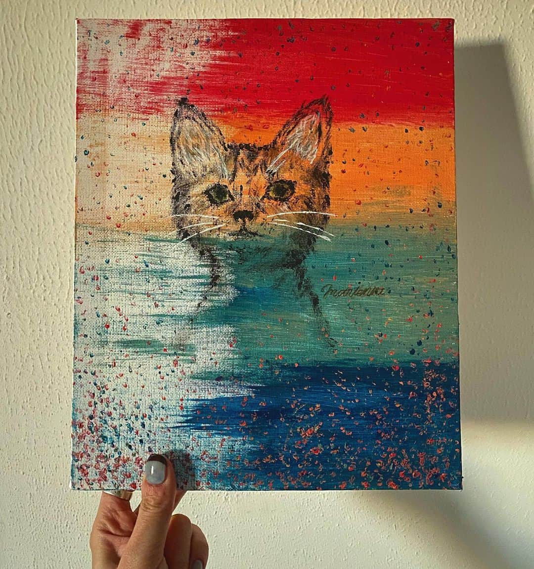 DJ mariennuのインスタグラム：「I drew this 🐈🎨 #cat #drewing」