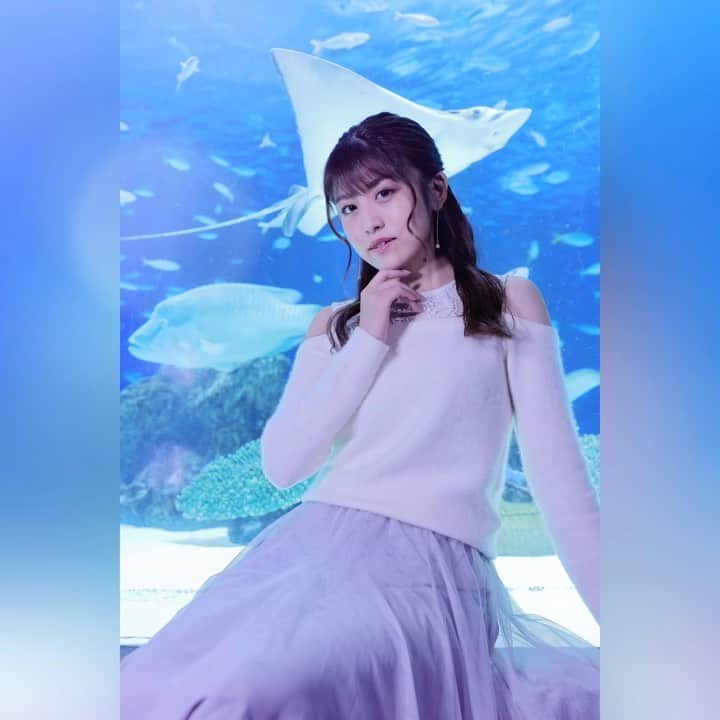 長澤佑香のインスタグラム：「﻿ 今日は美容院からのライブ♡♡﻿ 池袋リヴォイスにいるよ(｡•ᴗ•｡)﻿ ﻿ ﻿ #サンシャイン水族館 #ポートレート﻿ #ポートレートセミナー #貸切撮影﻿ #スタジオグラフィックス #水族館撮影﻿ #水族館ポートレート #portrait﻿ #ポートレートしま専科 #水族館」