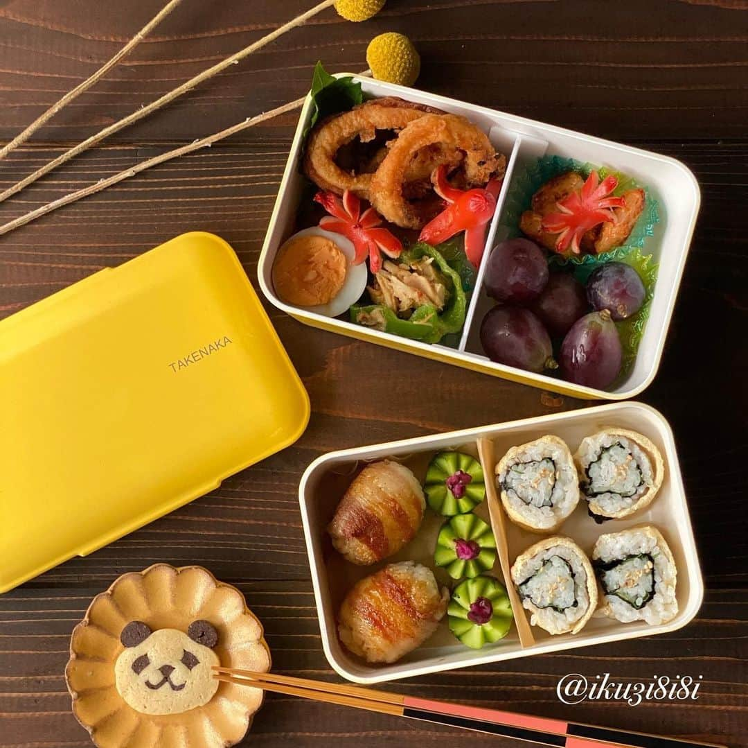 TAKENAKA BENTO BOXさんのインスタグラム写真 - (TAKENAKA BENTO BOXInstagram)「It's time to #ShowUsYourTakenakaBento !💛⁠ ⁠.⁠ Japanese-style Kawaii Bento Box by @iku3i8i8i😋⁠ Tasty goodies are beautifully organized into different sections of a box, it's like a definition of perfect bento!😍⁠ Thank you for sharing @iku3i8i8i✨⁠ .⁠ .⁠ Share your Bento Box with #ShowUsYourTakenakaBento in your feed and show us what you fill in your TAKENAKA!⁠ Let's inspire each other👩‍🍳⁠」1月9日 23時01分 - takenakabento