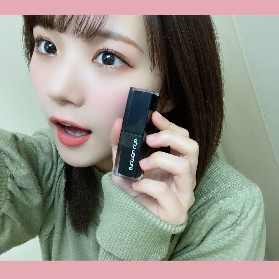 稲場愛香さんのインスタグラム写真 - (稲場愛香Instagram)「💄﻿ ﻿ shu uemuraのリップ﻿ マットで発色良くて持ちもいいのに﻿ するする塗れて最高♡﻿ ﻿ 他の色も欲しいなぁ〜🥺﻿ ﻿ ﻿ ﻿ #juicejuice #稲場愛香 #まなかん #アイドル #idol ﻿ #リップ #リップオタク #shuuemura #シュウウエムラ ﻿ #ルージュアンリミテッドマット #342 👄」1月9日 16時36分 - manaka_inaba.official