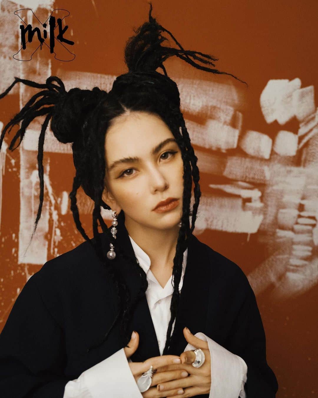 ハンナ・クインリヴァンのインスタグラム：「跟 Milk X and @zhonglin_ 總是會有新火花！    #milkx  #january2021」