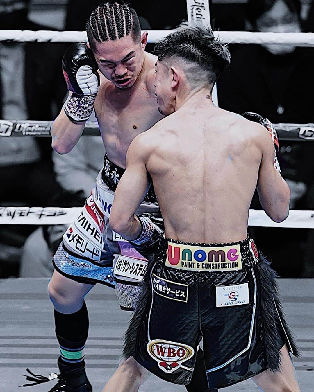 田中恒成のインスタグラム：「🥊  finish blow..  @naobox2001  凄いタイミングの写真..」