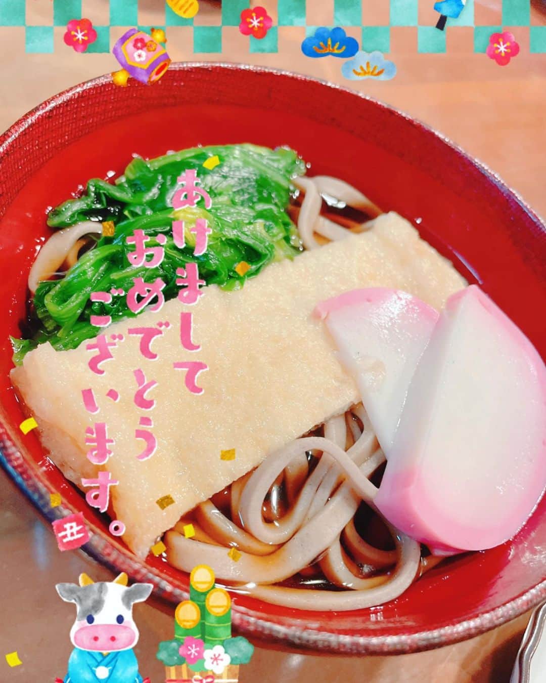 諏訪彩花のインスタグラム：「あ…！Twitterにのせ忘れた、年越しそばでっす😋」