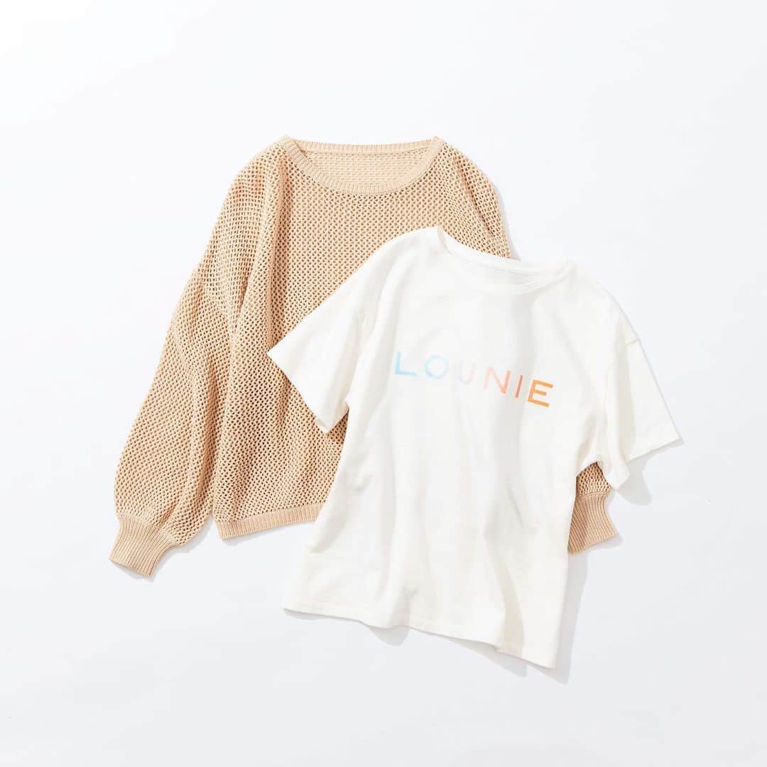 LOUNIE（ルーニィ）さんのインスタグラム写真 - (LOUNIE（ルーニィ）Instagram)「《LOUNIE NEW SPRING》コーデを即旬顔にしてくれる『春ニット』。 近日入荷！メッシュ編みのニットとロゴTシャツのセットアイテム。ニットは単品でコーデのアクセントにも。 ㅤㅤ Knit&T-shirt(11137202)¥18000+tax ※1月中旬発売予定 ㅤ #LOUNIE#lounie#ルーニィ#2021ss#fashion#メッシュ#ニット#ロゴtシャツ#40thanniversary」1月9日 19時57分 - lounie_jp