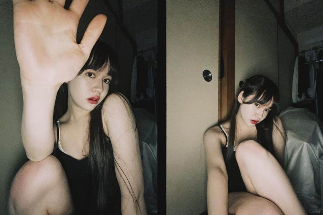 のインスタグラム：「・ ・ 少女ちゃん ・ #ナタリア聖奈 #ljk #キャミソール #グラビア #セクシー #フィルムカメラ」