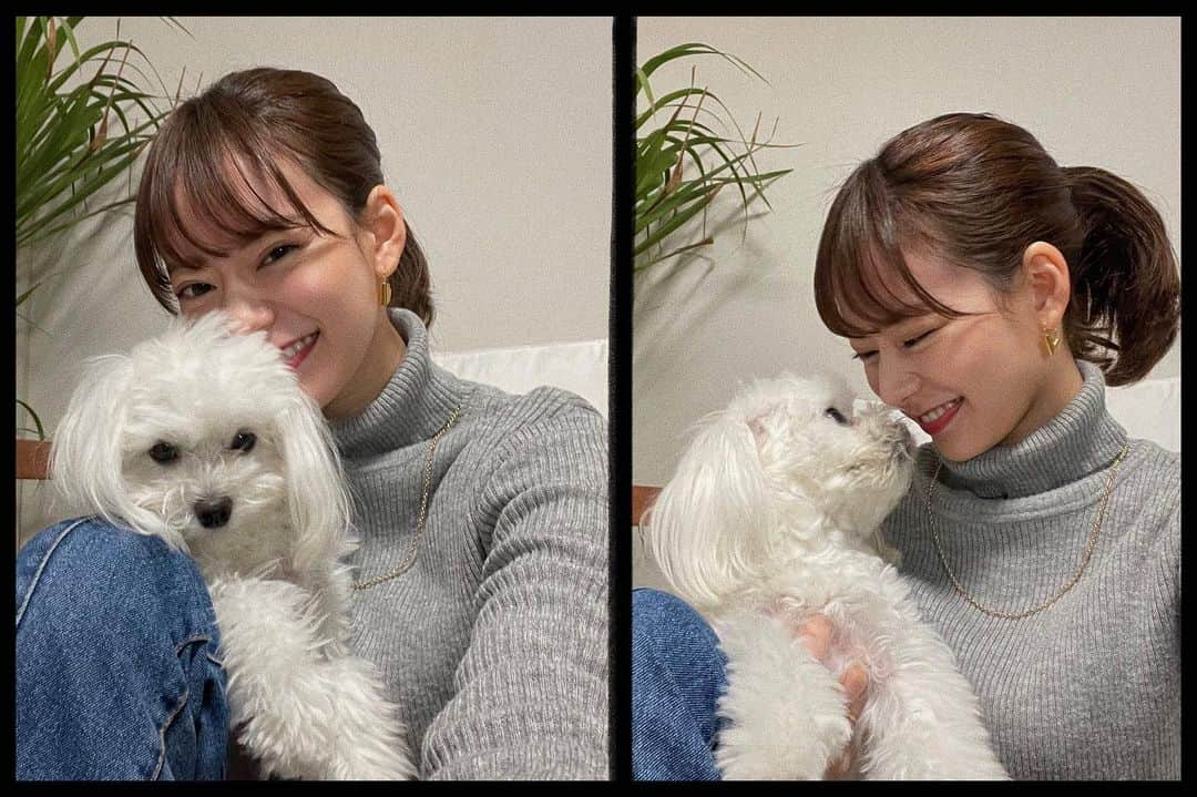 Nagomi（なごみ）さんのインスタグラム写真 - (Nagomi（なごみ）Instagram)「久々の投稿は ブランとの写真🐩🖤」1月9日 19時58分 - __nagomi32__