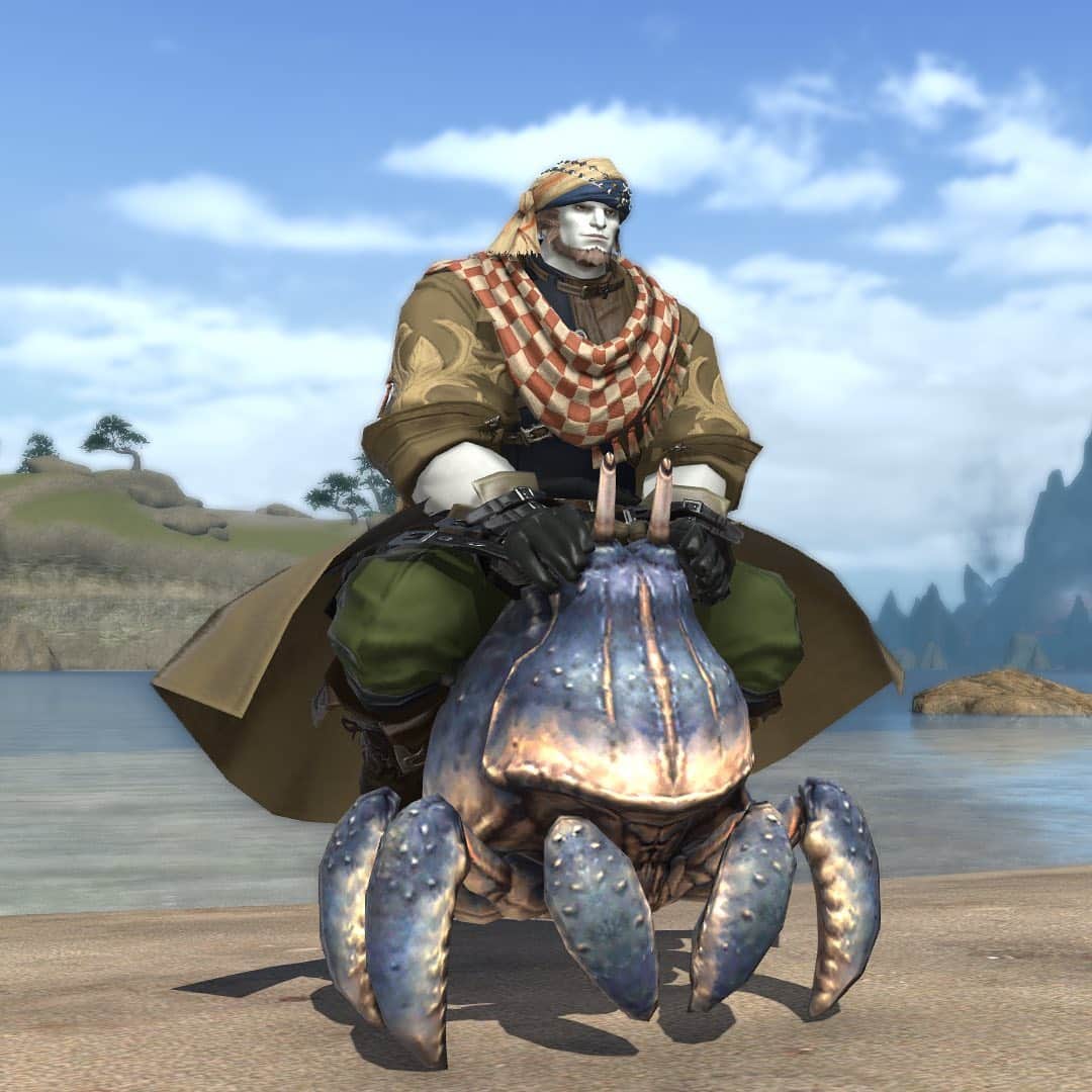 FINAL FANTASY XIVさんのインスタグラム写真 - (FINAL FANTASY XIVInstagram)「🦀🎵🦀🎵🦀  (Ah... it’s stuck in our heads again...)  Add this new mount to your collection in Patch 5.41! 🎉  #FFXIV #FF14」1月9日 21時02分 - ffxiv