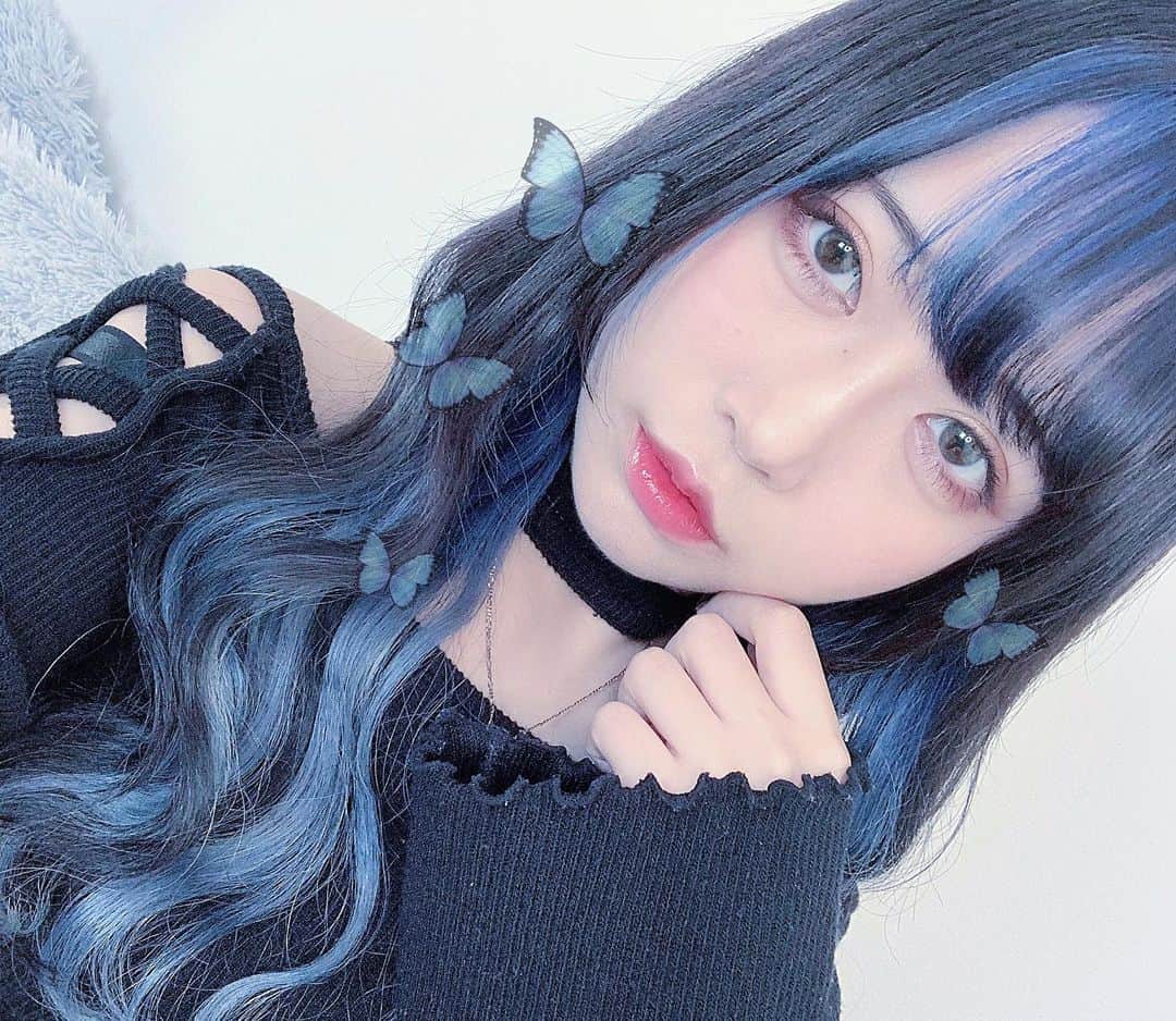 ねおきまこのインスタグラム：「🦋」