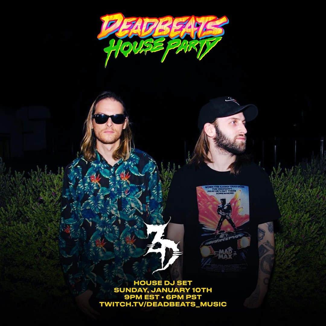 Zeds Deadのインスタグラム：「throwing a HOUSE party tomorrow night. tune in!」