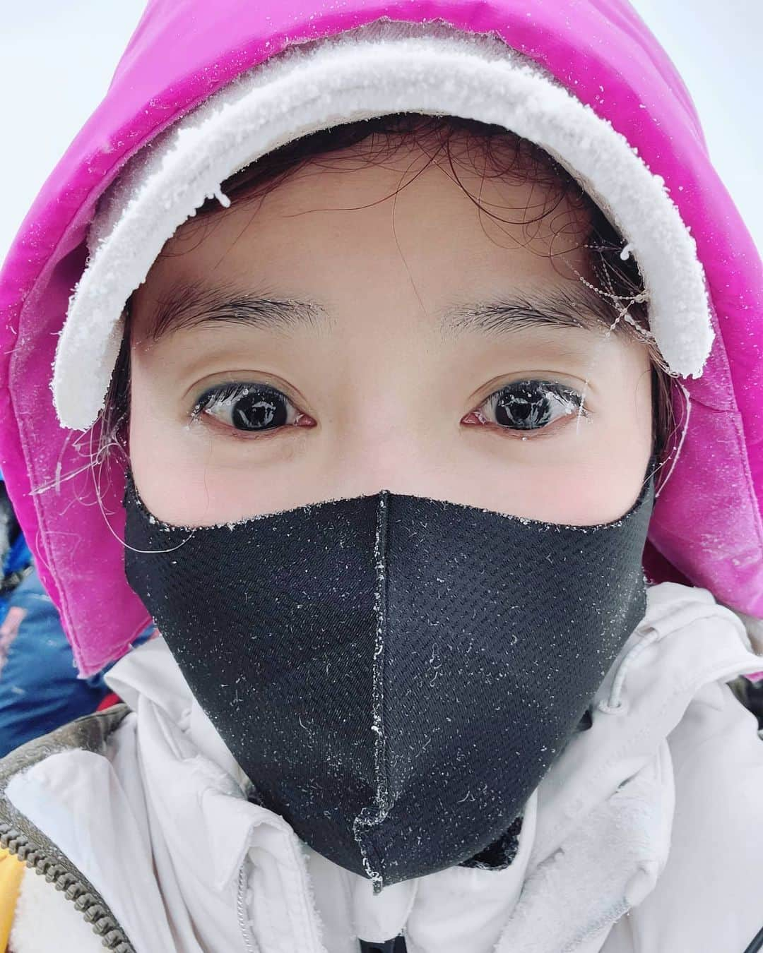 イ・シヨンさんのインスタグラム写真 - (イ・シヨンInstagram)「너무 아름다웠던❄ #덕유산 #눈꽃산행 #내얼굴도 #상고대 #frozen」1月10日 0時18分 - leesiyoung38