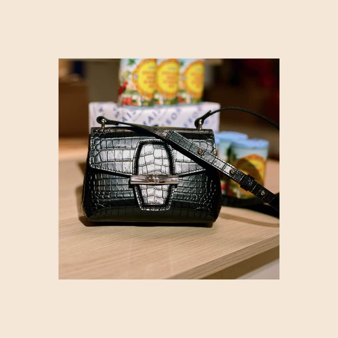 Longchampのインスタグラム：「The Croco Roseau, ready for its close-up. #TresParis  #LongchampTresParis #LongchampRoseau #Longchamp」