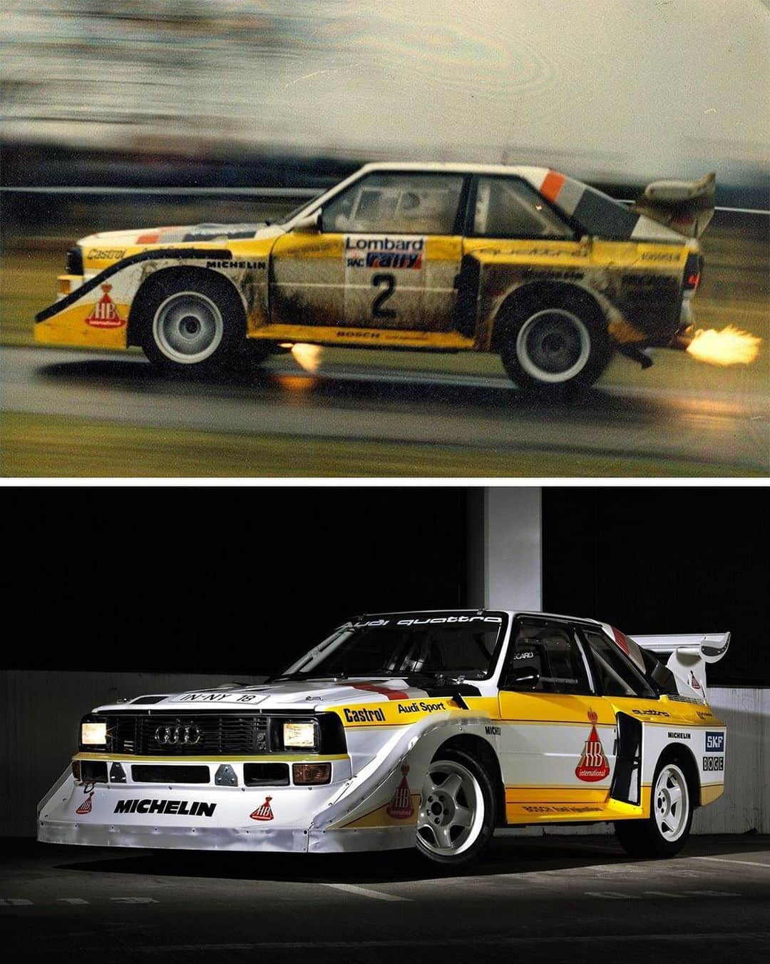 ケン・ブロックのインスタグラム：「One of my favorite rally cars of all time… and now with my open relationship with Ford, I might get to finally drive one!  Where should I race and hoon the infamous Audi Quattro S1 Group B monster?? #5cylnoises #GroupB #QuattroS1」