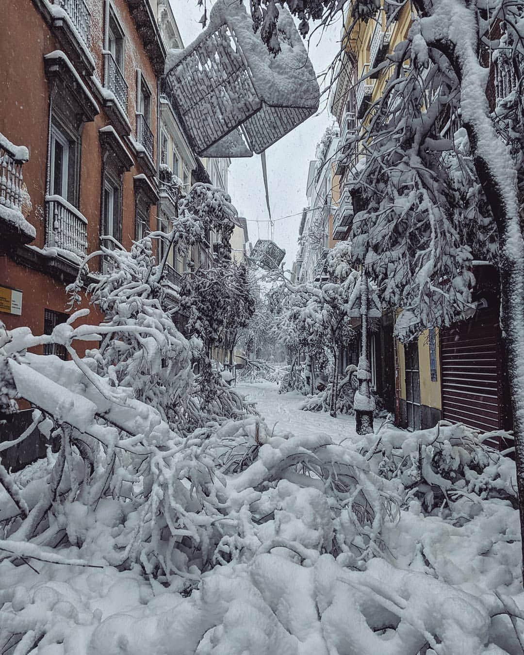 Guido Gutiérrez Ruizのインスタグラム：「❄️ Downtown #Madrid ❄️(Calle Huertas)」