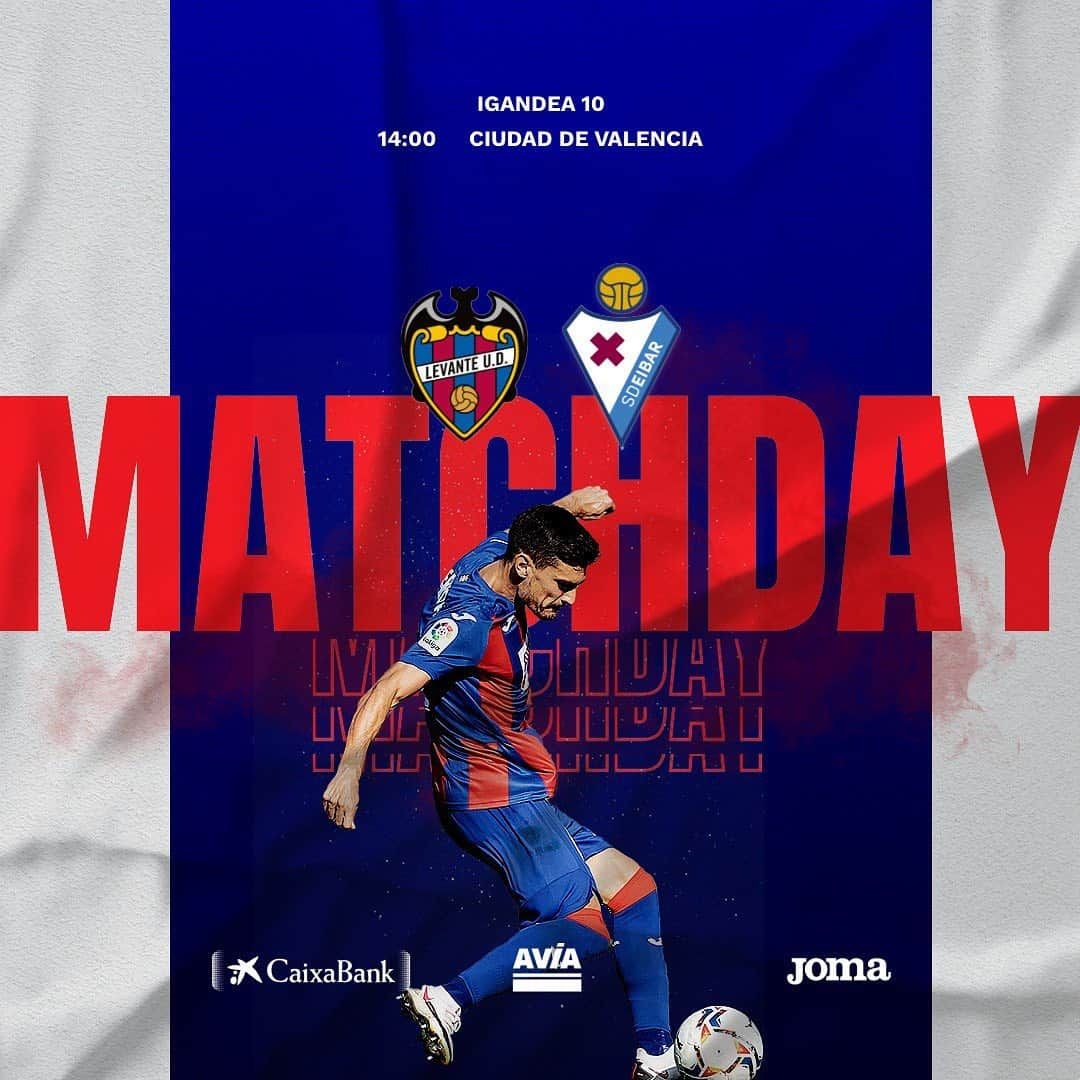 SDエイバルさんのインスタグラム写真 - (SDエイバルInstagram)「PARTIDU EGUNA ⚔️ DÍA DE PARTIDO ⚔️ MATCH DAY  🏆 J15 #PrimeraIberdrola  ⏰ 12:00 🏟️ Lezama 🆚 @athleticclubfem   🏆 J18 @laliga  ⏰ 14:00 🏟️ Ciudad de Valencia 🆚 @levanteud   #LevanteEibar」1月10日 17時28分 - sdeibar