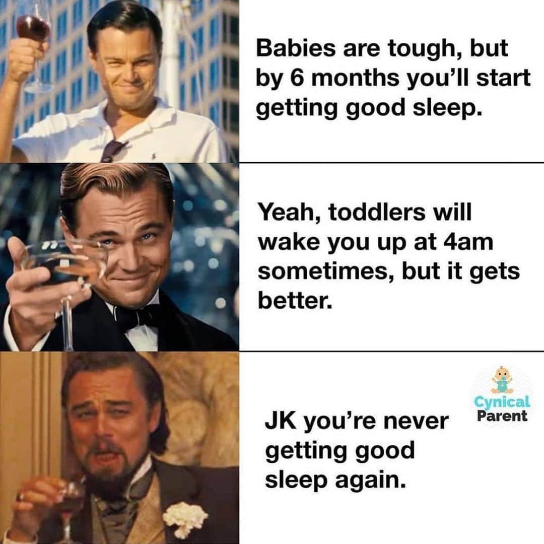 Average Parent Problemsのインスタグラム：「The good news is when you get to tweens, you get your mornings back in the weekends because they sleep late. 👍🏻 // Credit: @cynicalparent」
