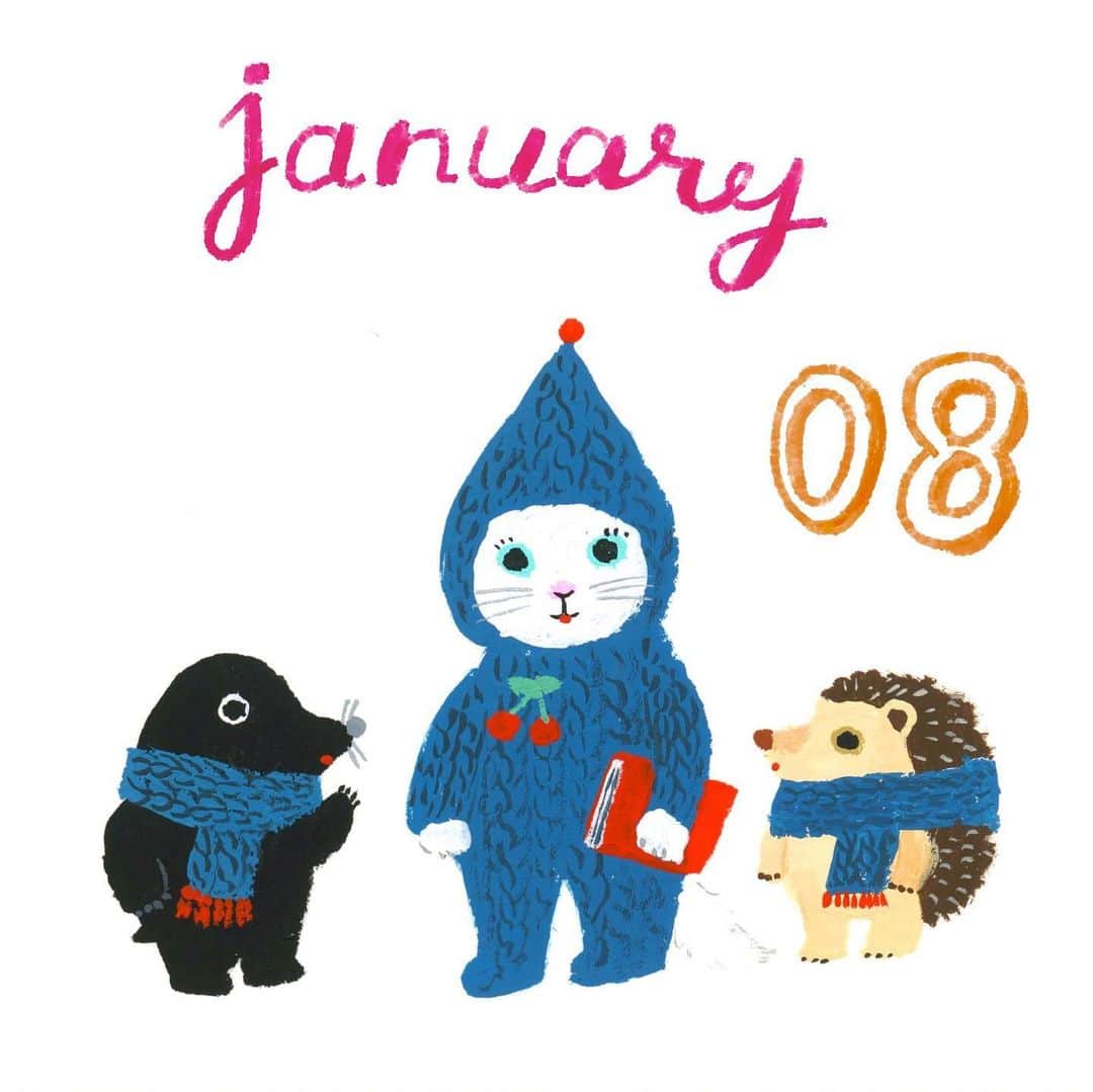 北岸由美のインスタグラム：「もぐらに相談  もぐらの灯り  #yumikitagishicalendar_january」