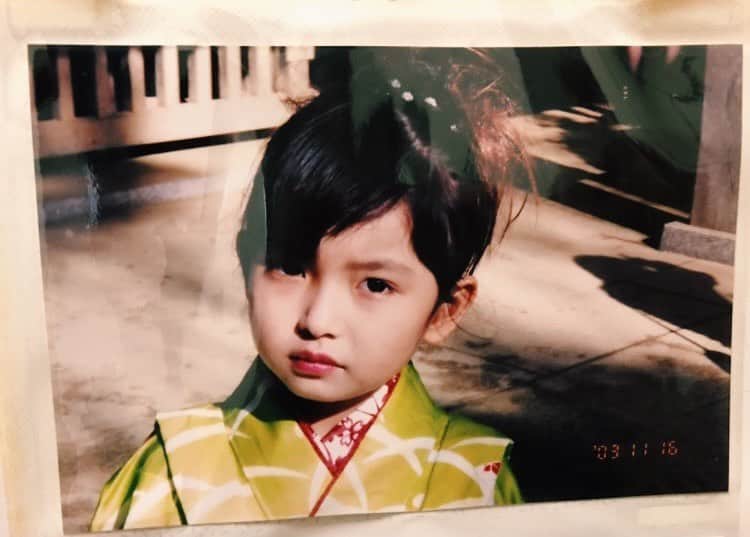 のインスタグラム：「・ 5歳児私 #七五三」