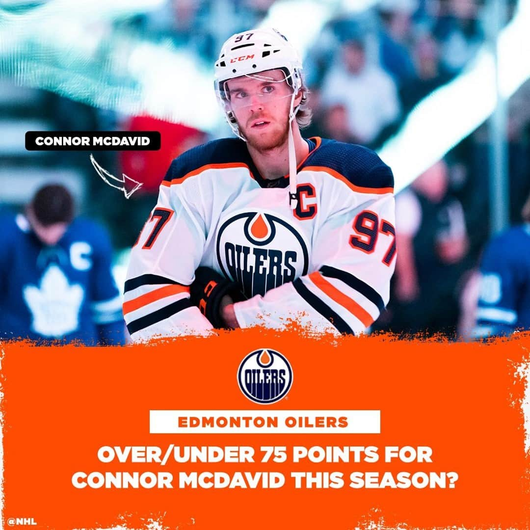 NHLさんのインスタグラム写真 - (NHLInstagram)「Over/under 75 points for Connor McDavid (@mcdavid97), folks? 🤔  🔊: @NHLFantasy on Ice podcast on Apple Podcasts or Spotify for more #FantasyHockey coverage」1月11日 2時05分 - nhl