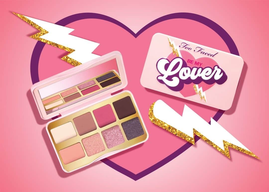 Too Facedのインスタグラム：「⚡ JUST DROPPED ⚡ Get in the Valentine spirit with our NEW Be My Lover Mini Palette! It's packed with 8 sexy shades that will have you looking ready for Cupid. 💘 Tap to shop! #toofaced」