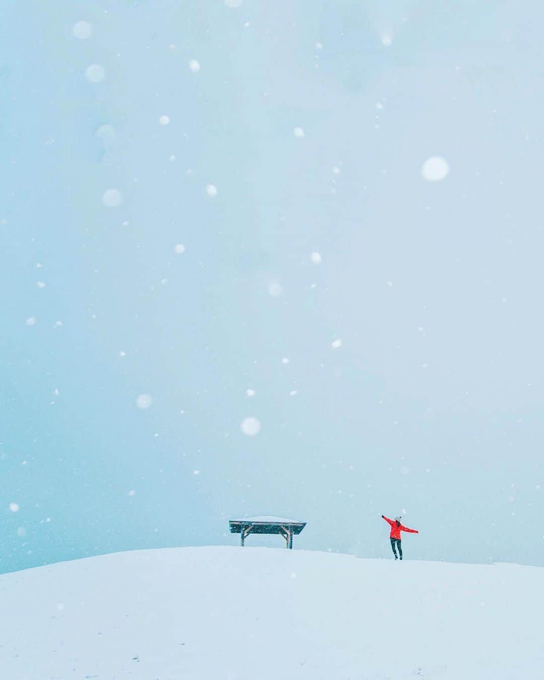 yukiのインスタグラム：「・ ・ ・ Wonderful winter days ・ ・ ・ ◉sty830 base shop◉ https://sty830.base.shop/ ・ ・ ・ #新潟　#雪　#雪景色　#こめぐりの郷公園」