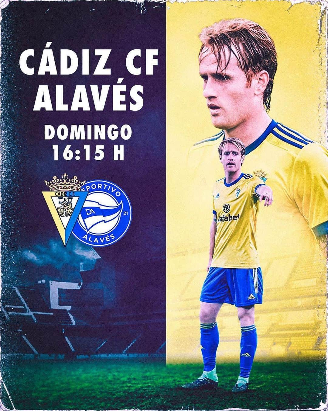 アレハンドロ・フェルナンデス・イグレシアスのインスタグラム：「¡Vamos a por la primera victoria del año! ✌️⚽️  Recibimos a un rival que nos pondrá las cosas muy difíciles, pero estamos preparados para todo💛💙  #Mehandichoqueelamarillo #AF8 #LigaSantander」