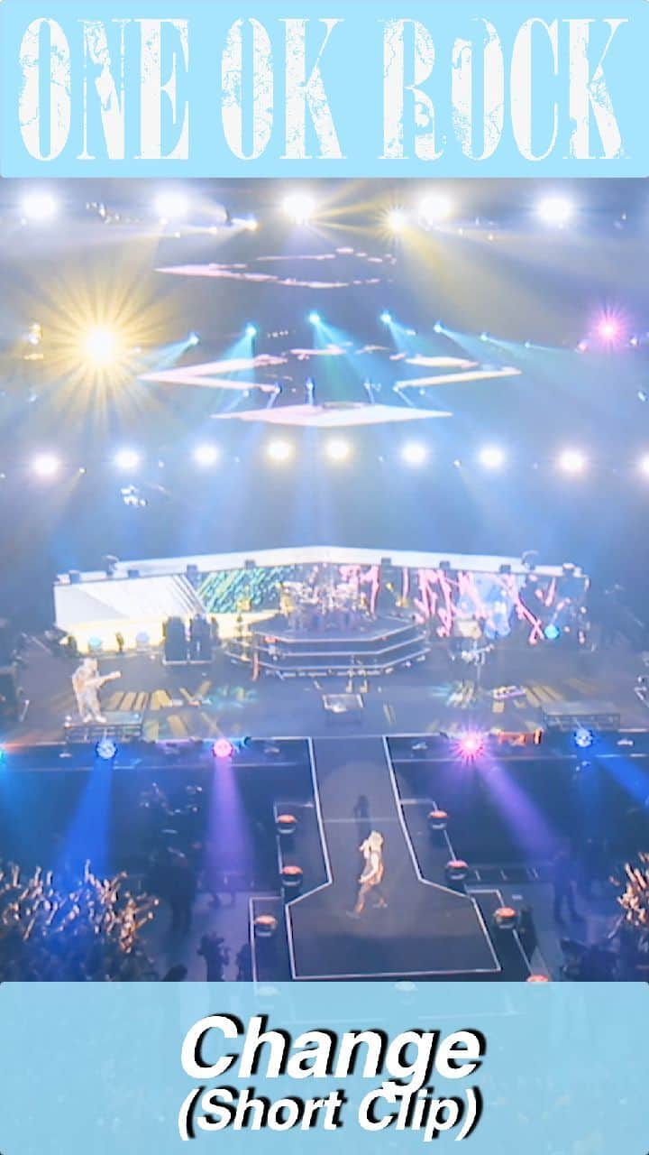 のインスタグラム：「Change [Official Short Clip from "EYE OF THE STORM" JAPAN TOUR]  The DVD/Blu-ray are available now.  @oneokrockofficial #ONEOKROCK #EYEOFTHESTORM #JAPANTOUR #livevideo #lyricvideo #OOR #music #rock #live #歌詞動画 #ロック #ライブ #ワンオク#Reels #リール」