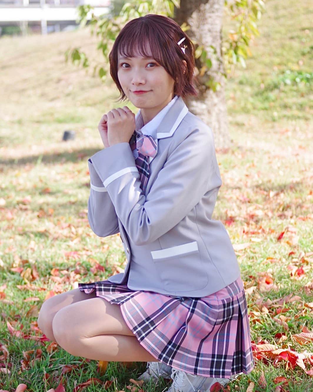 制服　ミニスカ　ポートレート 