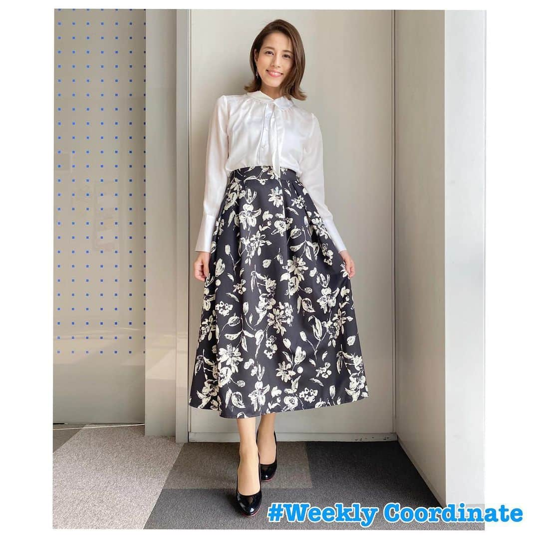 永島優美さんのインスタグラム写真 - (永島優美Instagram)「* 👗Weekly Coordinate（1/4-）👠 * 今年最初の#weeklyコーデ です☺️ 白シャツはなんだか気分がシャキッとしますね✨  - - - - - - - - - - - - - - - - - - - - - - - 👗#weeklyコーデ （Mon＆Tue ▶︎ Wed＆Thu ▶︎ Fri＆Sun） #coordinate #めざましテレビ」1月10日 22時08分 - yuumi_nagashima