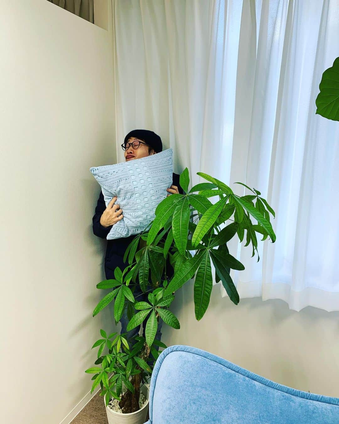 のインスタグラム：「府中のエステサロン 【Renon Ciel(#ラナンシエル)】 お髭脱毛  素手にトゥルトゥルでございます♫   ・テーマ 枕と観葉植物で何とかオサレにする大学生 AMORE♡  #興味ある方はご連絡下さい #RenonCiel」