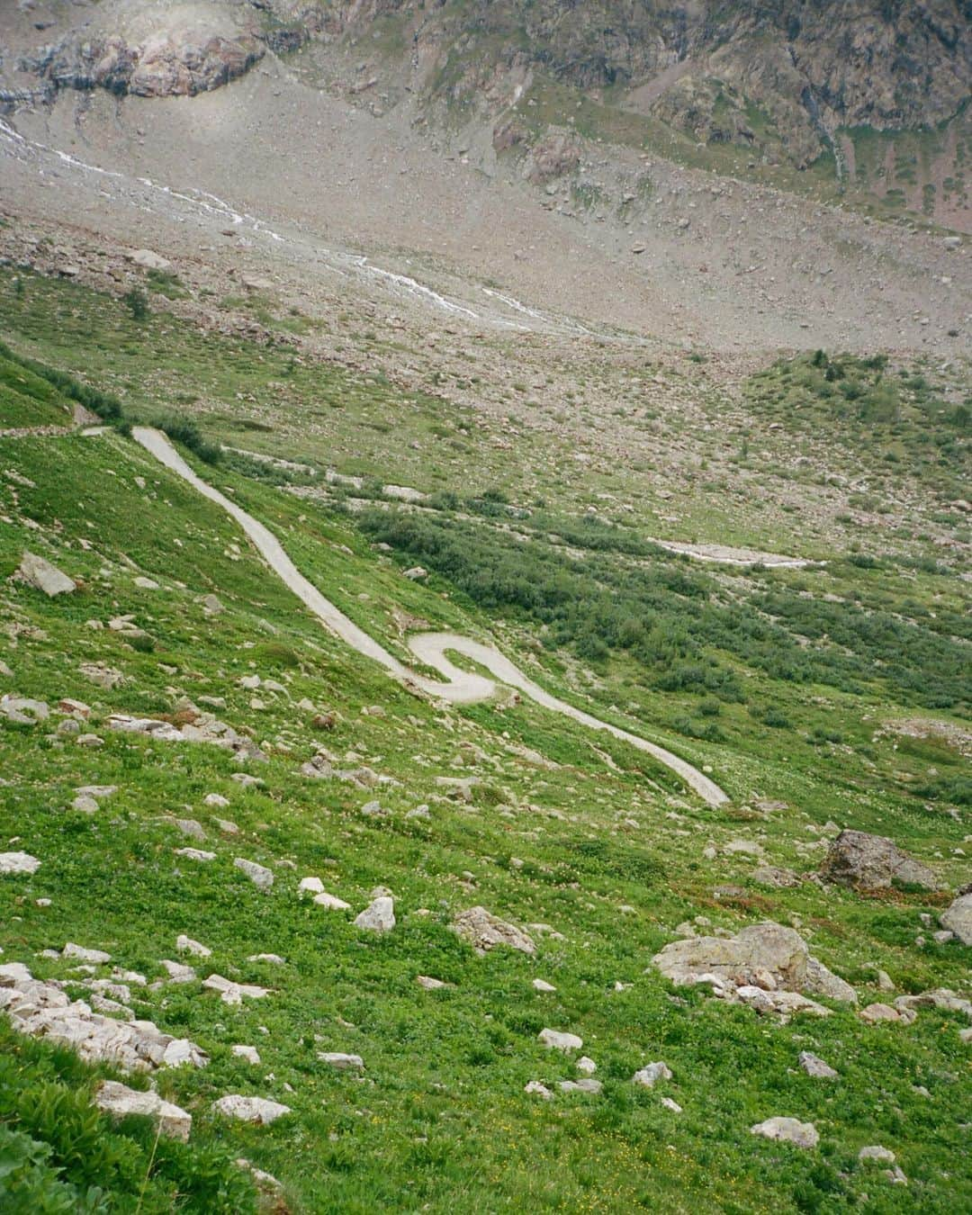 マイラ・ダルブサイオのインスタグラム：「🔀 Switzerland, 2017  #studiomyla #contaxt2 #35mm #kodak #portra400 #gooutside #tourdumontblanc」