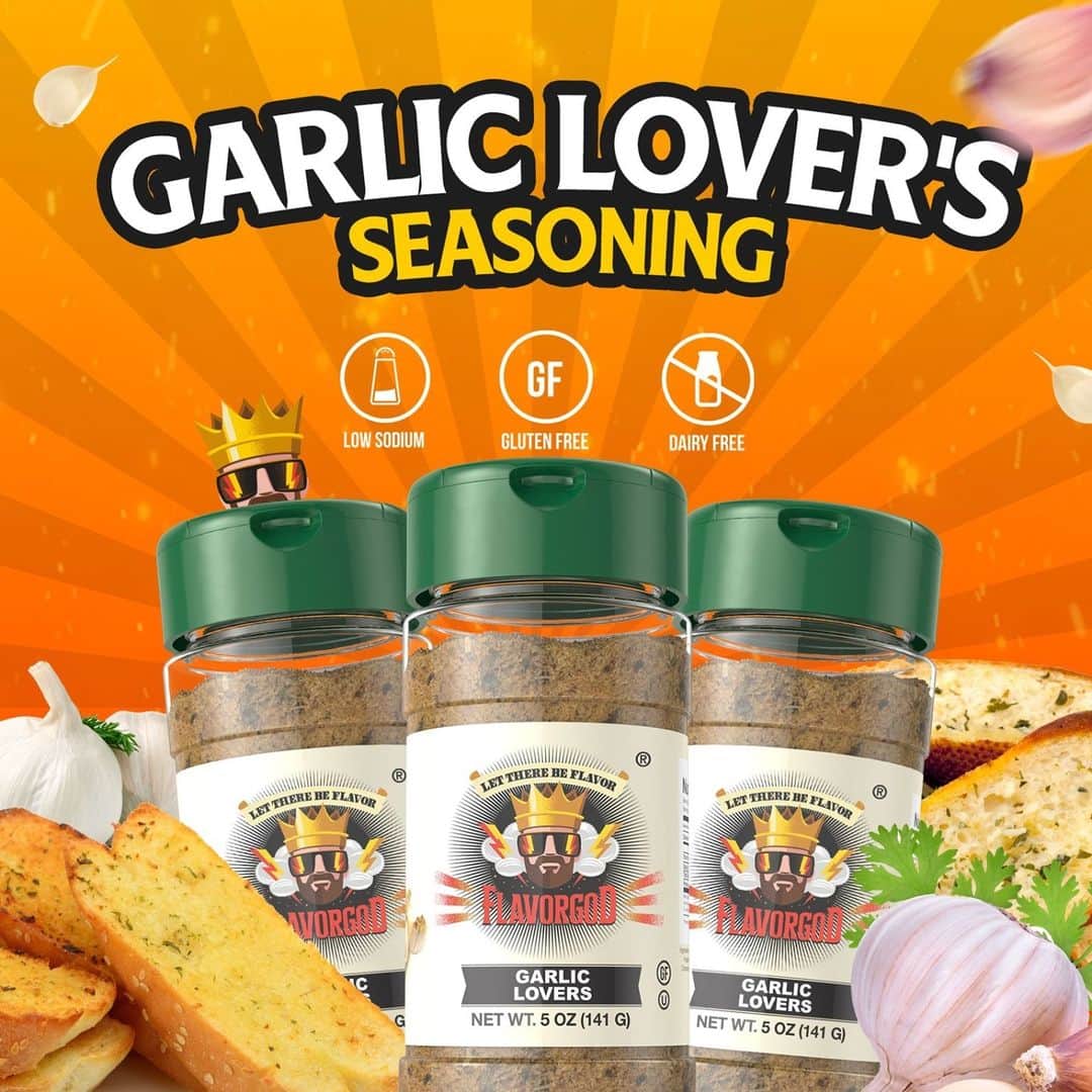 Flavorgod Seasoningsさんのインスタグラム写真 - (Flavorgod SeasoningsInstagram)「Have you tried our #Flavorgod Garlic Lovers Seasoning?⁠ -⁠ Add Garlic to any meal!⬇⁠ Click the link in my bio @flavorgod⁠ ✅www.flavorgod.com⁠ -⁠ Flavor God Seasonings are:⁠ ✅ZERO CALORIES PER SERVING⁠ ✅MADE FRESH⁠ ✅MADE LOCALLY IN US⁠ ✅FREE GIFTS AT CHECKOUT⁠ ✅GLUTEN FREE⁠ ✅#PALEO & #KETO FRIENDLY⁠ -⁠ #food #foodie #flavorgod #seasonings #glutenfree #mealprep #seasonings #breakfast #lunch #dinner #yummy #delicious #foodporn」1月11日 4時01分 - flavorgod