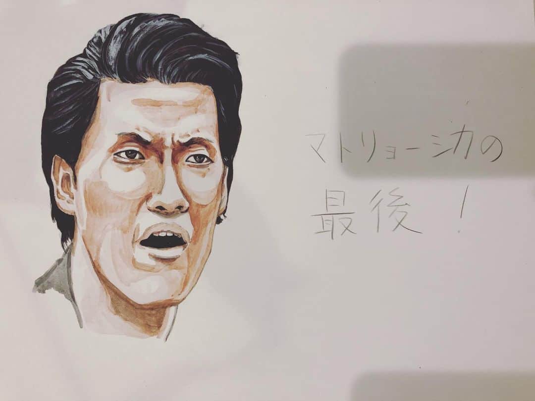 森慎太郎のインスタグラム：「霜降り明星の粗品君を描いてみた #男気と色気を感じる #いいツッコミさん #描いたついでに #番組の打ち上げで酔っ払った相方のせいや君が盛り上げようとパンツを脱いだ時に、せいや君のものを見て言いそうな一言を添えてみました #あくまで僕の想像ですので #フィクション一言」