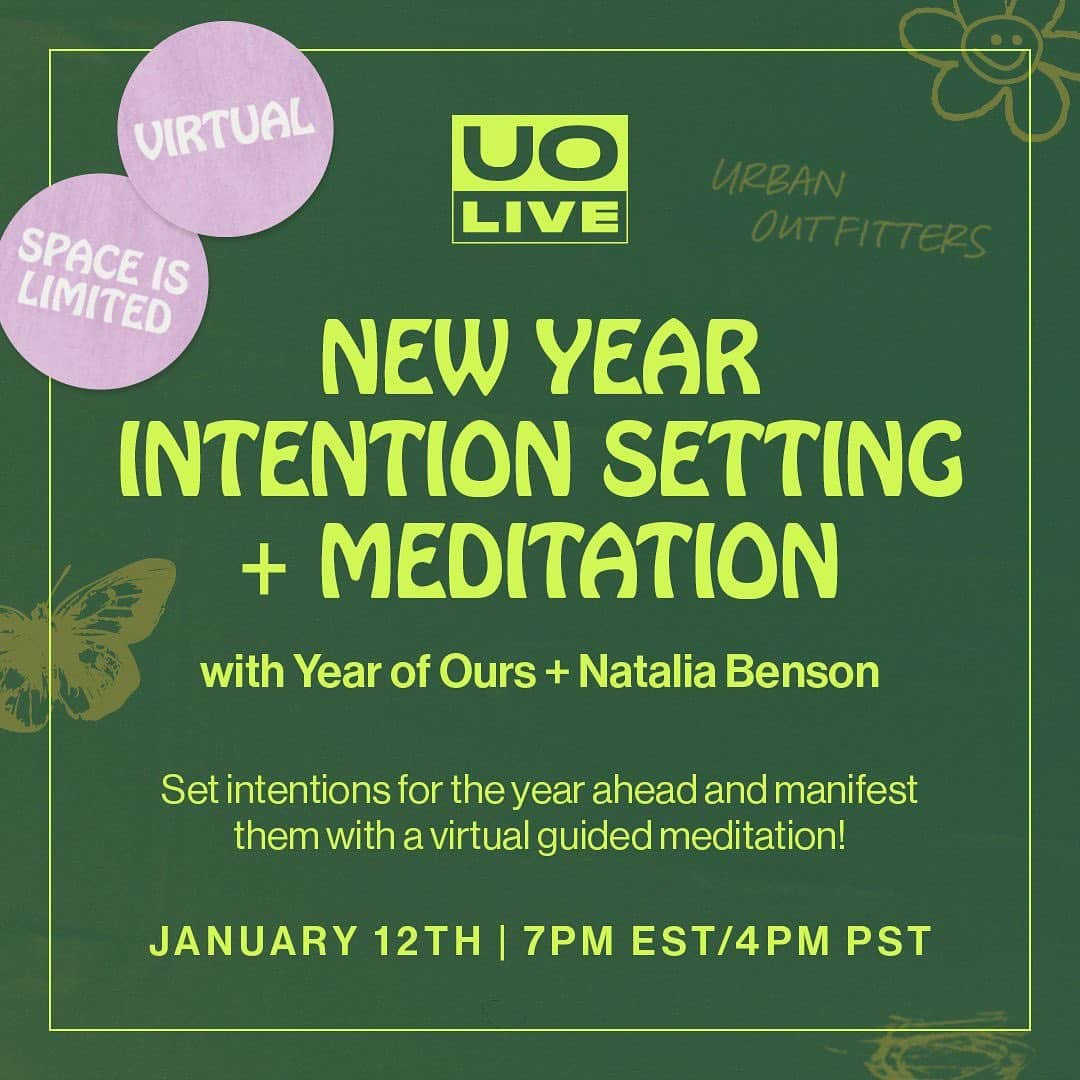 Urban Outfittersさんのインスタグラム写真 - (Urban OutfittersInstagram)「Set intentions for the year ahead and manifest them with a virtual guided meditation led by women's empowerment coach and astrologer @natalia_benson + @yearofours. 🌔 It's happening on Tuesday, 1/12 at 7pm EST – RSVP at the link in bio.」1月11日 5時26分 - urbanoutfitters