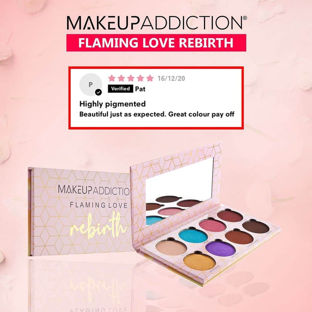 Makeup Addiction Cosmeticsさんのインスタグラム写真 - (Makeup Addiction CosmeticsInstagram)「We love seeing your reviews of our products on our site! 🥰 keep them coming! 💞💞 You got are already loving the Flaming love rebirth and we couldn’t be happier 🎨 🌎 Shipping internationally 🌎 #flaminglovepalette #flamingloverebirth #loveyourself #trendmood1 #makeupworldnews #trendmood #melaninbeautiesunite #brownmelaninmakeup #wakeupandmakeup」1月11日 6時29分 - makeupaddictioncosmetics