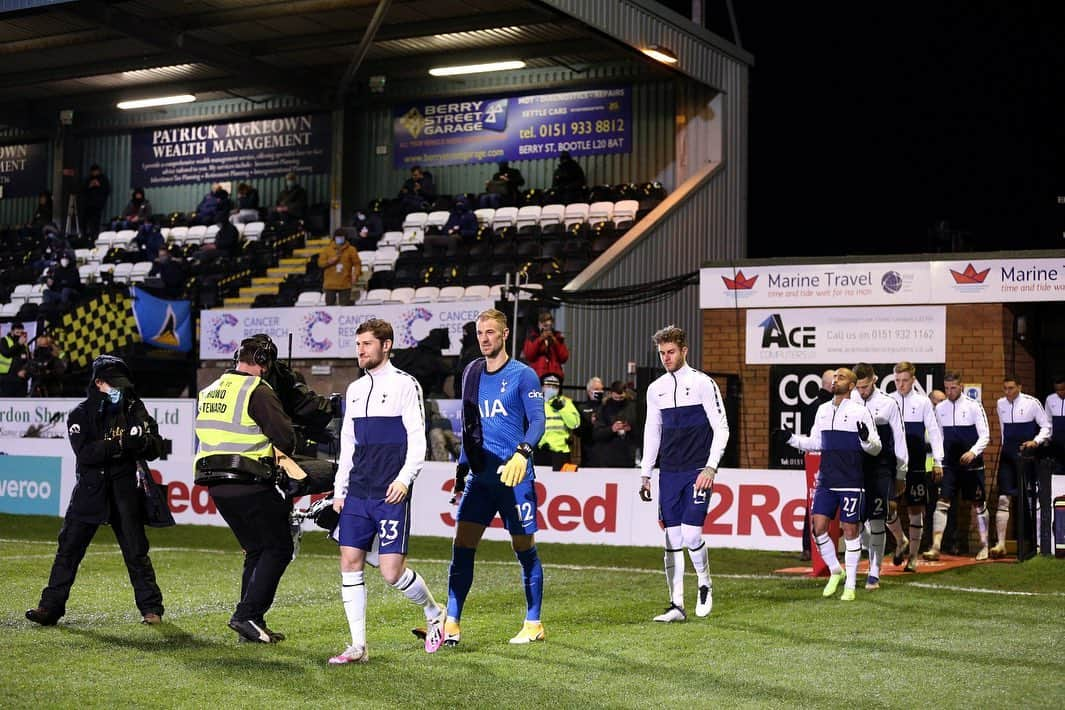 ベン・デイヴィスのインスタグラム：「On to the next round ✅ Congrats @marineafc on an incredible journey! Amazing @alfie.devine tonight, lots more to come 👍🏻」