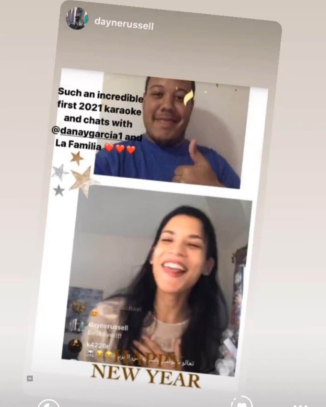 ダナイ・ガルシアさんのインスタグラム写真 - (ダナイ・ガルシアInstagram)「Woohoo 🎉 we did it!!!  Our first “Karaoke & Chats” of 2021. Big shoutout to our “La Familia” community for always making time to sing and chat with me. Today we talked about “goals & setting realistic expectations”. Thank you for sharing your magic with me. 🌱 I adore you 👑 #queen  Seed Wednesday for another “Karaoke & Chats”.  #thisishappening #community #love #beauty #gratitude #newyear #newgoals #fun #dancing #chatting #beauty #snowing #city #2021 #awesome #free #queen #magic  Never forget the magic 🍃🚀#queen」1月11日 8時28分 - danaygarcia1