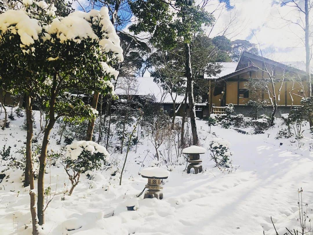 有福温泉 旅館ぬしやのインスタグラム：「新年あけましておめでとうございます。 本年もよろしくお願い致します🐮  3日間降り続いた雪ですっかり雪景色でございます。 道はまだまだ凍結しており周辺に住んでおられる方 また、ぬしやに来られる方は気をつけてくださいませ。  このご時世ですが感染予防をしっかりし今年もスタッフ一同元気よく営業致しますので 皆様にお会いできるのを楽しみにしております😌  寒い日が続きますのでご自愛くださいませ。  #新年#2021年#丑年#🐮#有福温泉#旅館ぬしや#ぬしや#島根県#江津市#美人の湯#雪景色#雪化粧」