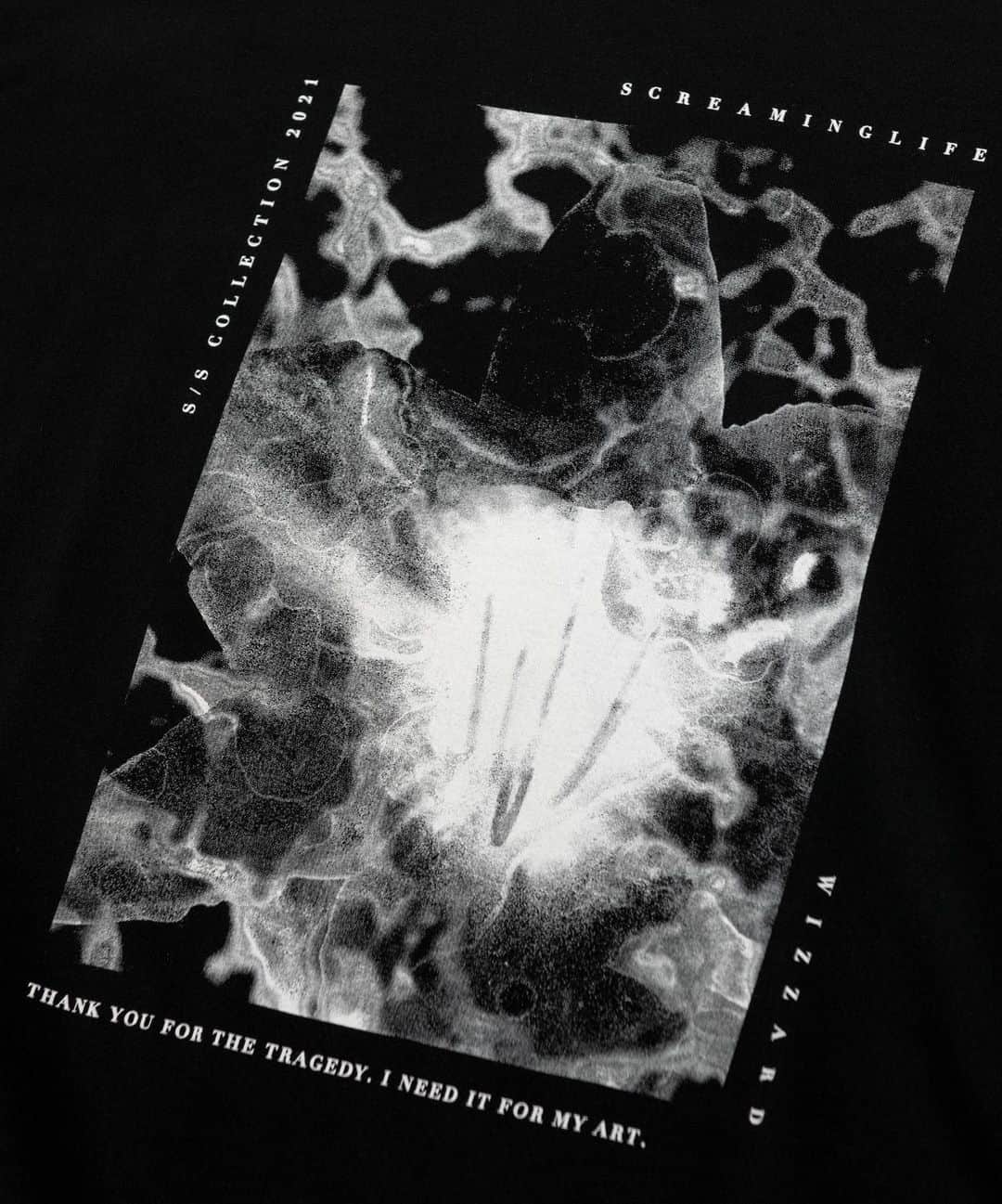 ウィザードのインスタグラム：「2021 SPRING SUMMER COLLECTION “SCREAMING LIFE"  "I NEED IT FOR MY ART"  OFFICIAL WEB STORE  https://wizzard.stores.jp/  #wizzard_fac  #wizzard  #fashion  #tokyofashion  #streetfashion  #fashionphoto #designersbrand  #domesticbrand  #mensfashion #nirvana  #メンズファッション #ファッションブランド #ウィザード」