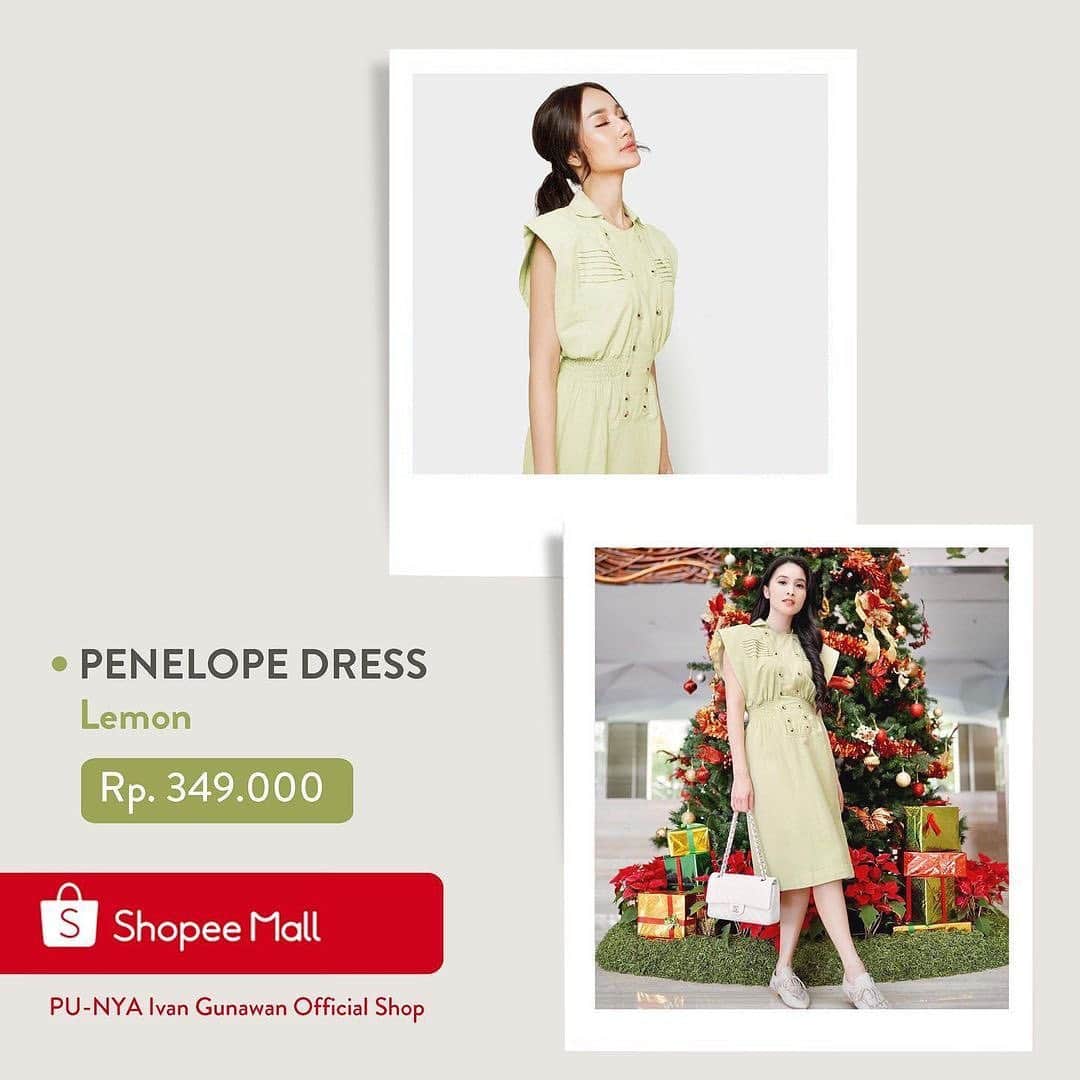 Ivan Gunawanさんのインスタグラム写真 - (Ivan GunawanInstagram)「Morning  love..,,, Looking Gorgeous everyday just like @sandradewi88 . You can be as stunning as she is 😍 — PUNYA PENELOPE  DRESS Lemon Price : Rp.349.000,-  - All Size  Length : 100cm Bust : 102cm Arm Hole : 44cm Arm Length : 36cm - Material : Linen - . How To Order : Our Shopee : Shopee Mall "PU-NYAIVANGUNAWAN Official Shop" or just simply hit us on WhatsApp : +62811-1077-776 . #Ivangunawan #punyaivangunawan #kamuudapunya  #kamuharuspunya  #womencollections #affordablefashion  #casuallook」1月11日 11時19分 - ivan_gunawan