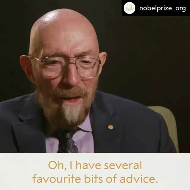 アルベルト・アインシュタインのインスタグラム：「Posted @withregram • @nobelprize_org Start the new year with some advice from our Nobel Laureates Frances Arnold, Kip Thorne and Donna Strickland!   What is your goal for 2021?   #NobelPrize」