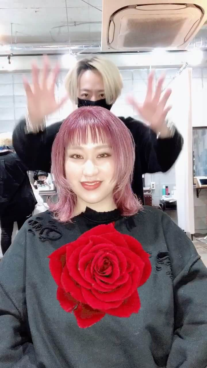 寺石幸弘のインスタグラム：「冬にこそ目立つヘアに❄️ 全頭ピンクウルフ🌷  レイヤーでガッツリくびれを 作って、 全頭ブリーチ後に ピンクを乗せて  冬の落ち着いた服装に 映えるカラー  褪色して薄まっていく過程も 綺麗です☺︎  #ピンクカラー #ピンクヘア #ウルフカット #レイヤーカット #全頭ブリーチ #シースルーバング #AINAcolor #AINA暖色  ーーーーーーーーーーーーーー 兵庫県尼崎市潮江1-13-1 AINA (アイナ) 平日▪️11:00-21:00 土日▪️10:00-20:00 (寺石は月火休み)  #カウンセリング特化型 一人一人に予約枠を長めに設けて 長い時は15分ほどじっくりお話しながら スタイルを決定していきます  #再現性を追求 明日からできるだけ近いスタイリングを再現して頂く為にアフターカウンセリングでも 詳しくご説明します  #過去最高スタイリング 今まで、ヘアカタやインスタで 見るような髪型に なったことがないという方から 「このスタイリングにしたかった」 という嬉しいお声を頂きます  #スタイリング動画撮影OK 最後の仕上げの際、 ご希望の方は動画撮影可能です。それを見ながらセットすることで次の日も自分で再現しやすくなります  #リピーターのお客様が多い 長い方では10年以上通って下さっています。 毎月リピーターの方で120名ほどの予約枠が埋まります。 ご新規の方もお取りできますのでご相談下さい。  #DMでのお問い合わせ可能 新規のお客様で事前にご相談したい内容のある方はDMにて、 【予約お問い合わせ】と 記入してお送り下さい。 返信には1〜2日頂く場合もございますのでご了承下さいませ。  ーーーーーーーーーーーーーーー #メンズカット #オンラインサロン運営中 全国でのメンズカットセミナーを10年以上 続けている経験を生かして、 オンラインサロンを運営しています。 一工程ずつ丁寧にメンズカットを 学びたいというスタイリストの 皆様に向けて毎月動画配信中。  #MENSCUT完全攻略 詳しくはプロフィールのURLより  ーーーーーーーーーーーーーーー  #AINAamagasaki #尼崎美容室 #オンラインサロン #カウンセリング美容師 #美容師カウンセリング #AINAブリーチ #ブリーチヘア #ブリーチカラー #カラーレッスン #ビフォーアフター」