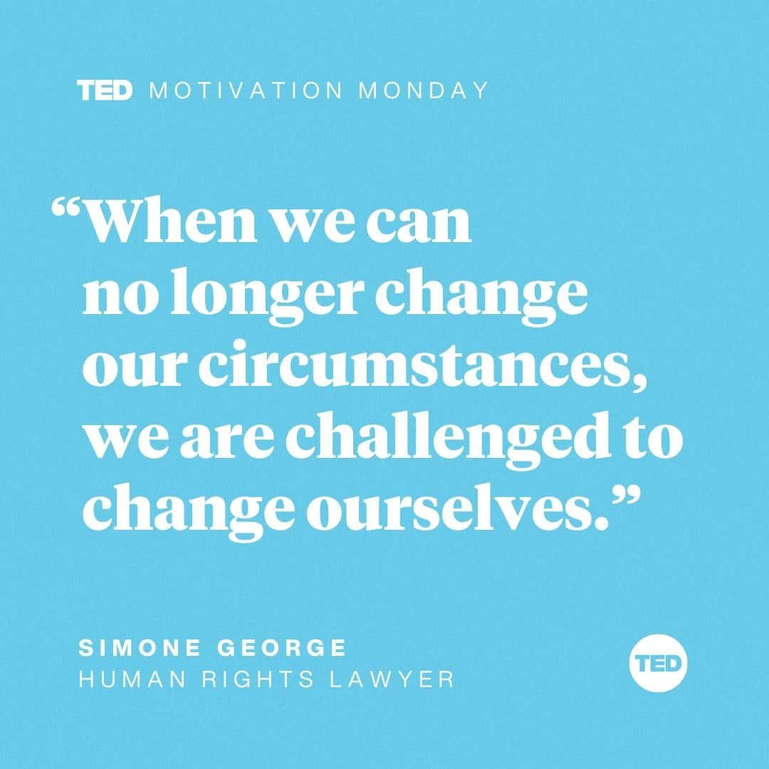 TED Talksのインスタグラム：「You have the power to adapt — even when things feel like they are out of your control. ⁠ When explorer Mark Pollock and human rights lawyer Simone George met, Mark was blind; years later, an accident left him paralyzed as well. The couple was faced with wondering how to respond: “Optimist, realist or something else?” Their answer led them to an abundant and fulfilling love — and a mission to find a cure for paralysis. Visit the link in our bio to hear their amazing talk on balancing between acceptance and hope in times of grief. #MondayMotivation」