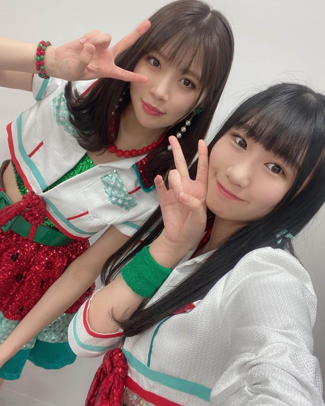 佐藤海里のインスタグラム：「未遥さん～🍉😻 . . . #ngt48  #アイドル  #アイドル衣装 #instagood」
