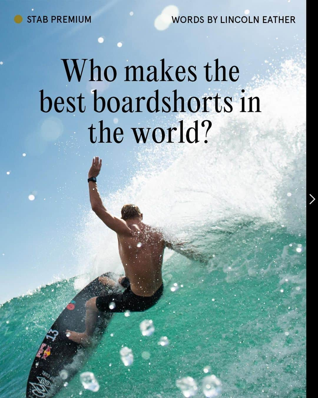 Surf Magazineさんのインスタグラム写真 - (Surf MagazineInstagram)「What’s the ideal length? Fashion or comfort? @empireave's Lincoln Eather analyzes boardshort data from the latest Stab Reader Survey, now on Stab Premium.」1月11日 15時40分 - stab