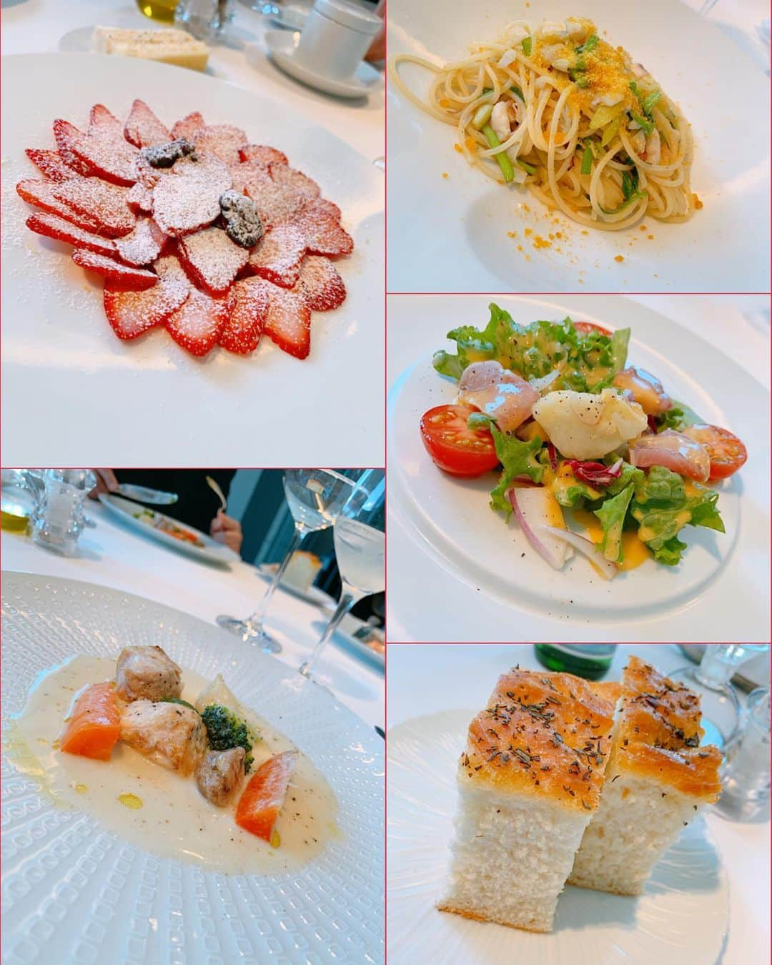 ayuさんのインスタグラム写真 - (ayuInstagram)「Lunch at an Italian restaurant that has been awarded a Michelin star⭐️🍽🇮🇹 ・ お昼は女子に大人気のイタリアン✨ ここのフォカッチャは、いつ来てもおかわりしちゃう🍞モチモチでクセになる💓🤤 この量で¥3,300-と言う破格のお値段😳😳😳 個室の場合別途、個室料かかります。 しかも大阪ど真ん中のロケーション抜群の広いお店でどうやったら この値段が実現するのか👏 凄すぎる🤭😳🤭 三人で終始驚いてました🤣 美味しく楽しい時間は会話も弾みあっと言う間に閉店時間😭 今日も素敵な日に感謝です❤️ @pontevecchio_jp  大阪駅から徒歩10分 西梅田駅から徒歩8分 【電話】06-4795-8888 【営業時間】11:30〜15:00 18:00〜22:00 ・ #pontevecchio#italian#lunch#dinner#gourmet#osaka#japan#japanesefood#japan_of_insta#japanesegirl#insta_japan#green#jacquemus#vancleefarpels  #ポンテベッキオ#モードポンテベッキオ#ランチ#イタリアン#🇮🇹#グルメ女子#大阪#大阪グルメ#グルメ部#ayuログ#グルメスタグラム#大阪ランチ#梅田ランチ#梅田」1月11日 18時15分 - ayu888ayu