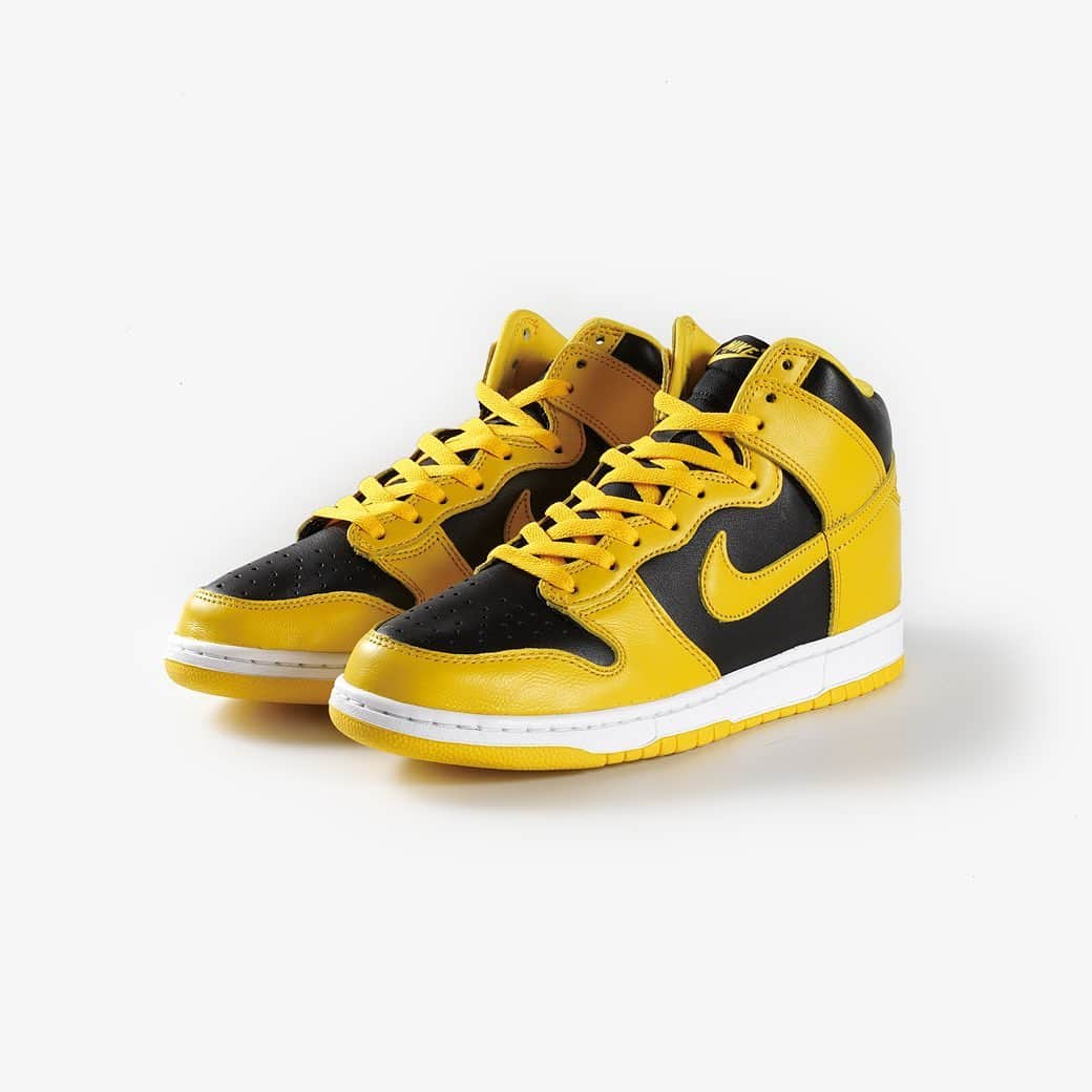KICKS LAB. [ Tokyo/Japan ]のインスタグラム：「NIKE l "DUNK HIGH SP IOWA" Black/Varsity Maize l Available in Store and Online Store.  #KICKSLAB #キックスラボ」