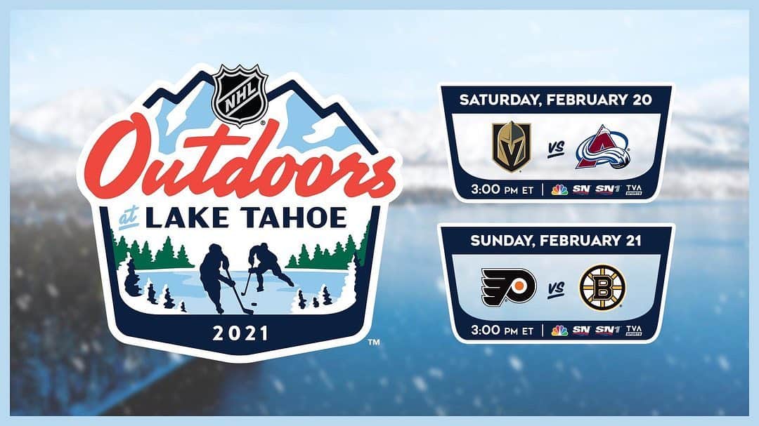 NHLさんのインスタグラム写真 - (NHLInstagram)「An outdoor game unlike ever before! 🏔  #NHLOutdoors at Lake Tahoe is creating a once-in-a-lifetime hockey experience on February 20 & 21 in partnership with @BridgestoneTires and @Honda.」1月12日 6時22分 - nhl