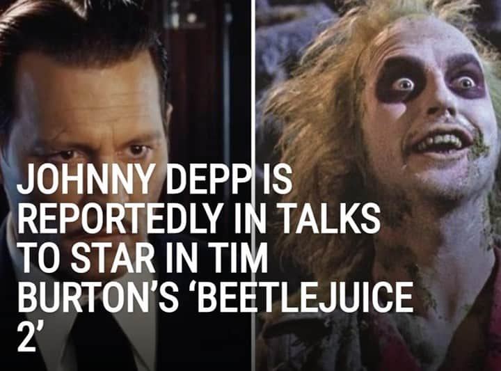 Alternative Pressさんのインスタグラム写真 - (Alternative PressInstagram)「It looks like Tim Burton may be eyeing Johnny Depp for a role in 'Beetlejuice 2'⁠ LINK IN BIO⁠ .⁠ .⁠ .⁠ #johnnydepp #beetlejuice #beetlejuice2 #timburton #altpress #alternativepress」1月12日 7時15分 - altpress